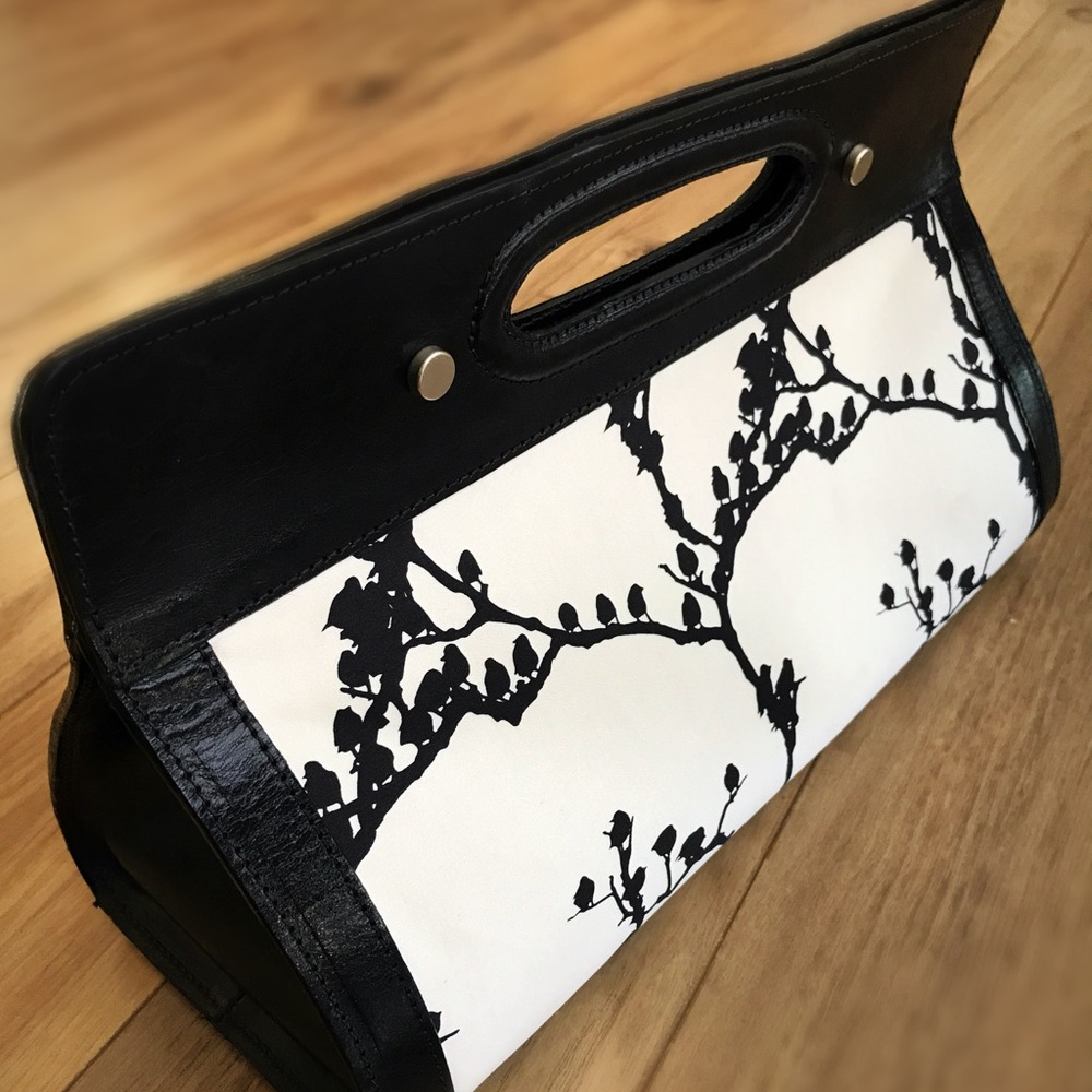 Agnes and Hoss Silk Cherry Blossom Mini Tote